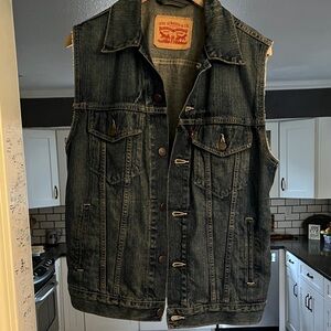 Levi's Blue Denim Vest